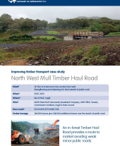 Improving Timber Transport Case Study: North West Mull Timber Haul Road
